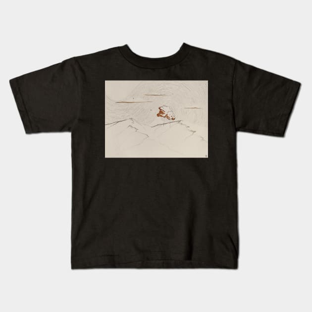 Star-swept Morning Kids T-Shirt by Mayfully